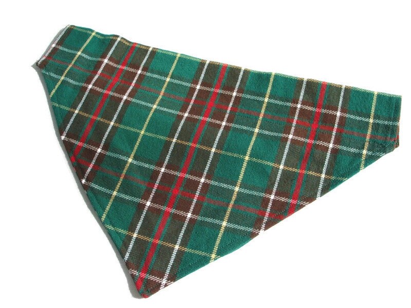 Bandana pour chien tartan de Terre-Neuve