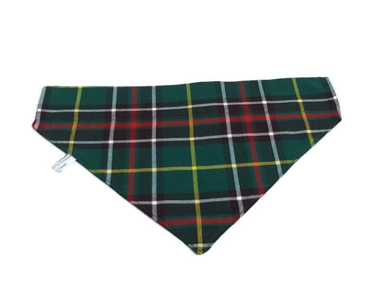 Bandana pour chien tartan de Terre-Neuve