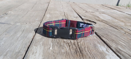 Quebec Tartan Dog Collar