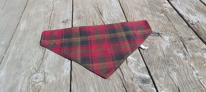 Nœud papillon pour chien en tartan feuille d'érable