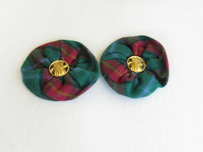 Manitoba Tartan Shoe Clips-Taylors Tartans