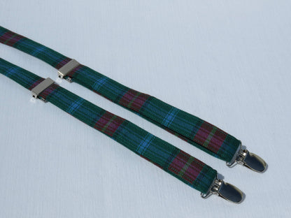 Manitoba Tartan Suspenders and Bow Tie-Taylors Tartans