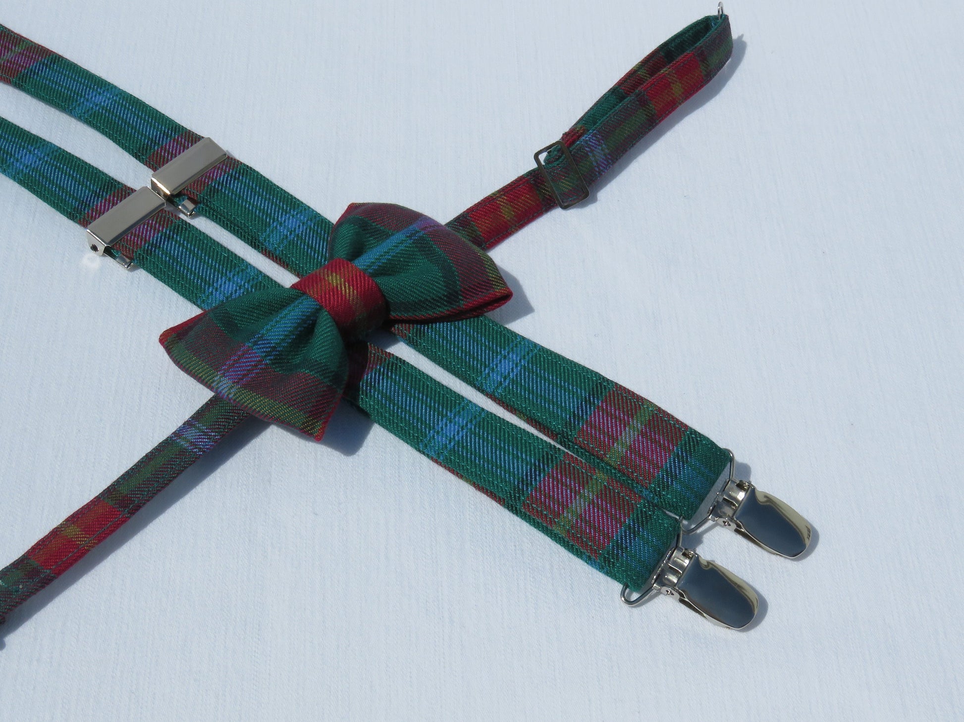 Manitoba Tartan Suspenders and Bow Tie-Taylors Tartans