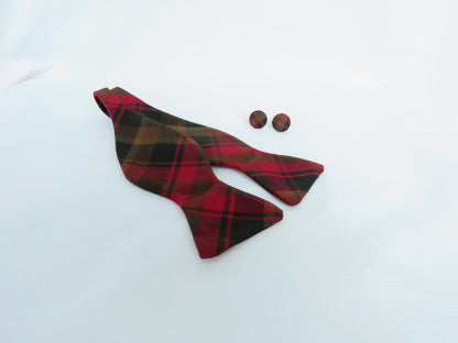 Maple Leaf Tartan Freestyle Bow Tie-Taylors Tartans