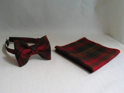 Maple Leaf Tartan Pre Tied Bow Tie-Taylors Tartans