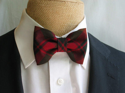 Maple Leaf Tartan Pre Tied Bow Tie-Taylors Tartans