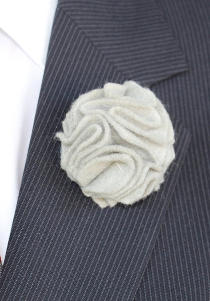 Men's Wool Felt Carnation Lapel Flower-Taylors Tartans