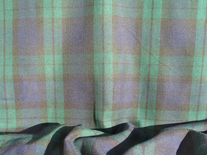 Navy Green Black Watch Tartan Fabric-Taylors Tartans