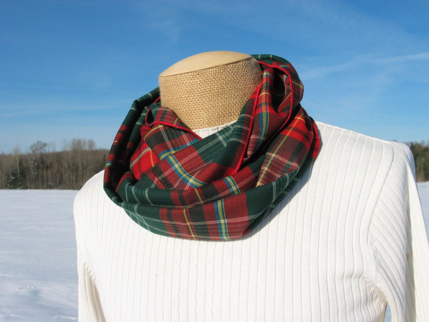 New Brunswick Tartan Infinity Scarf