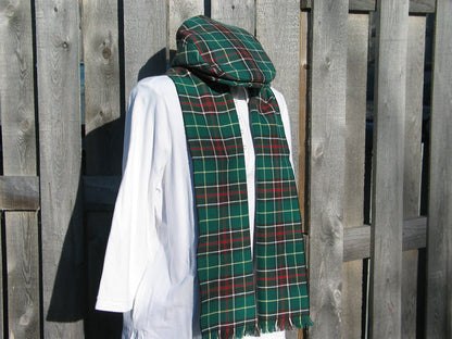 Newfoundland Tartan Scarf And Flat Cap