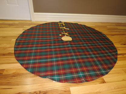 Prince Edward Island Tartan Christmas Tree Skirt