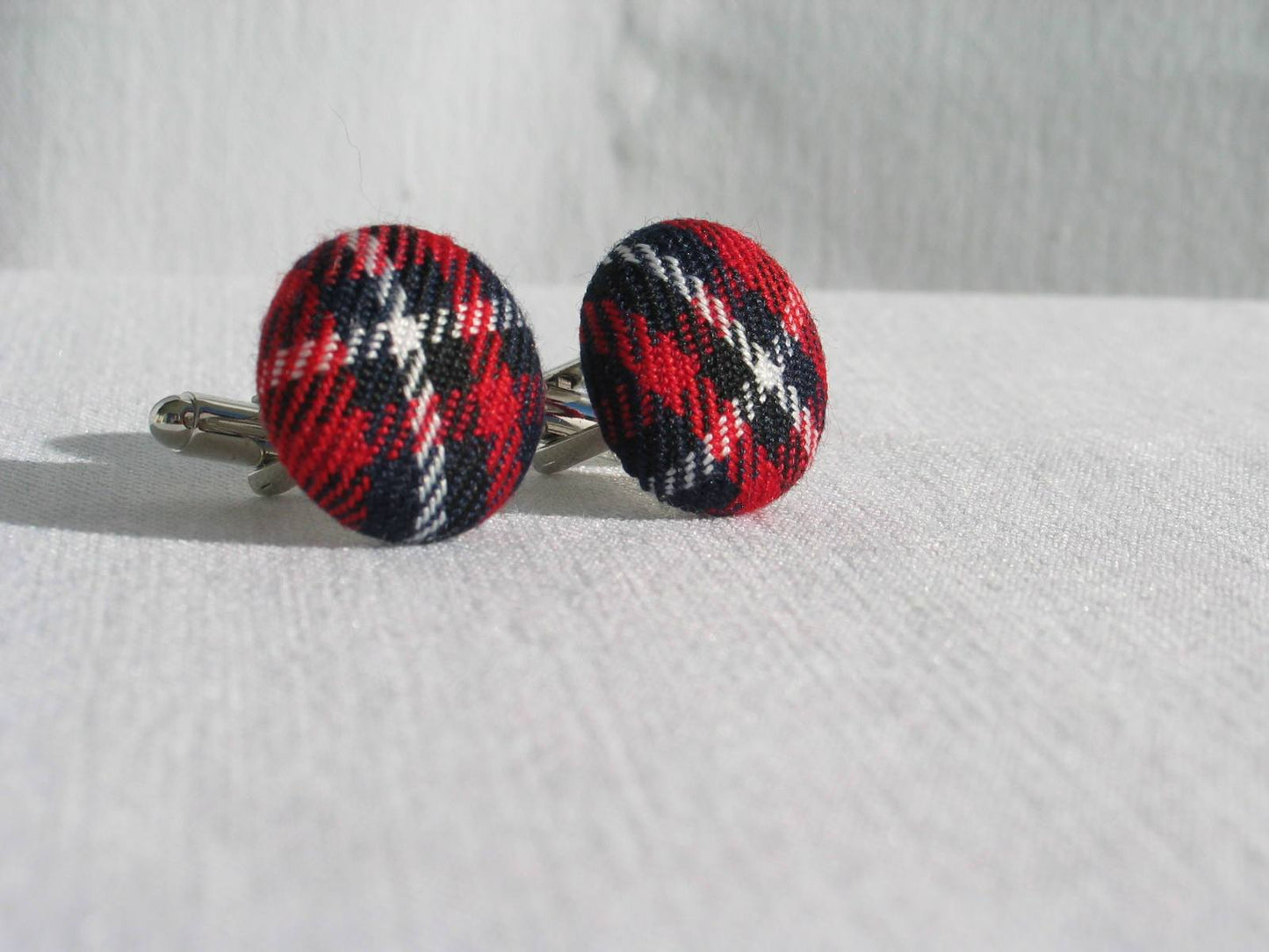 Quebec Tartan Cuff Links