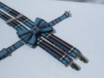 RCAF Tartan Suspenders and Bow Tie Set