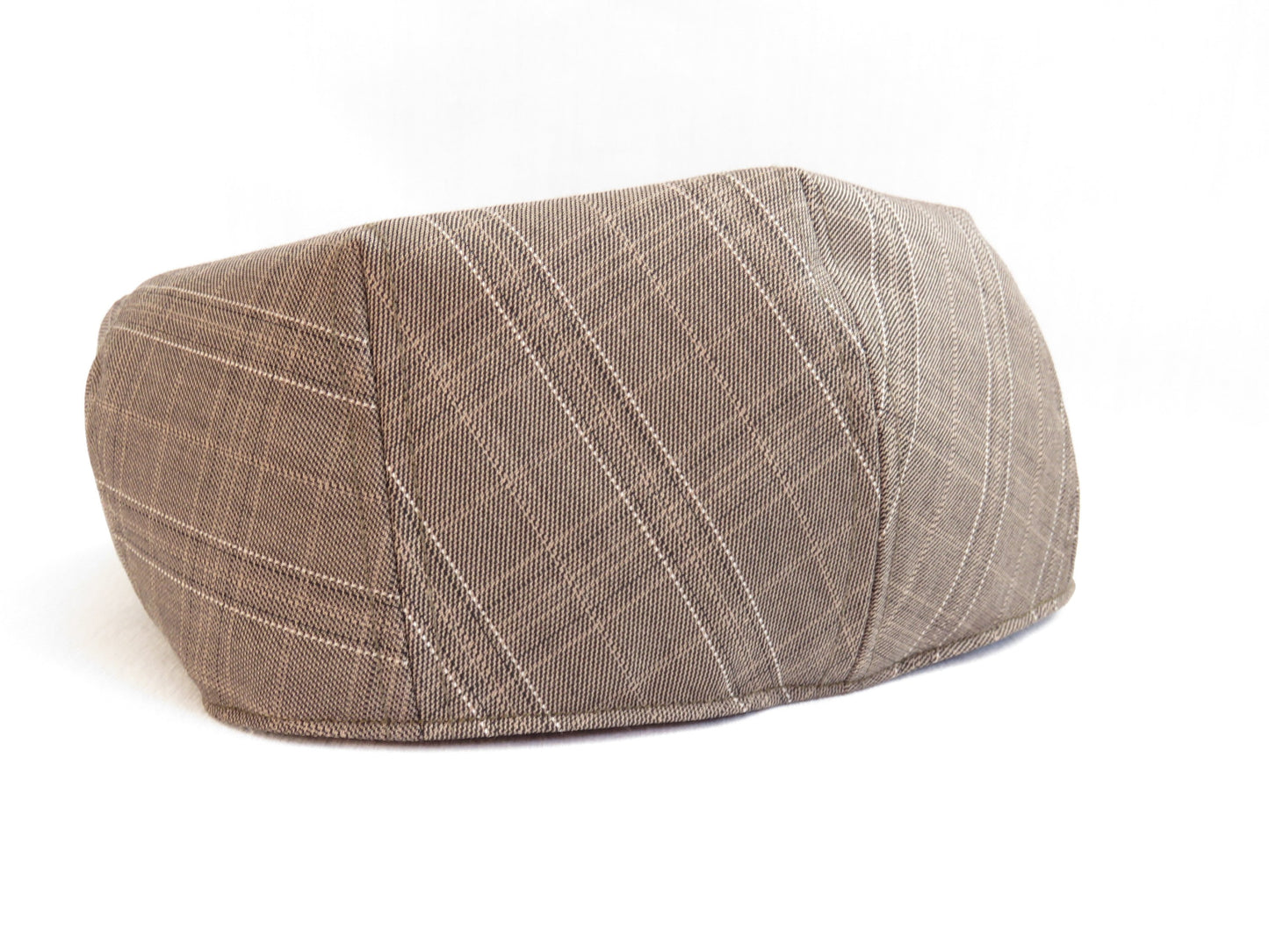 Chapeau Gavroche En Tweed Marron