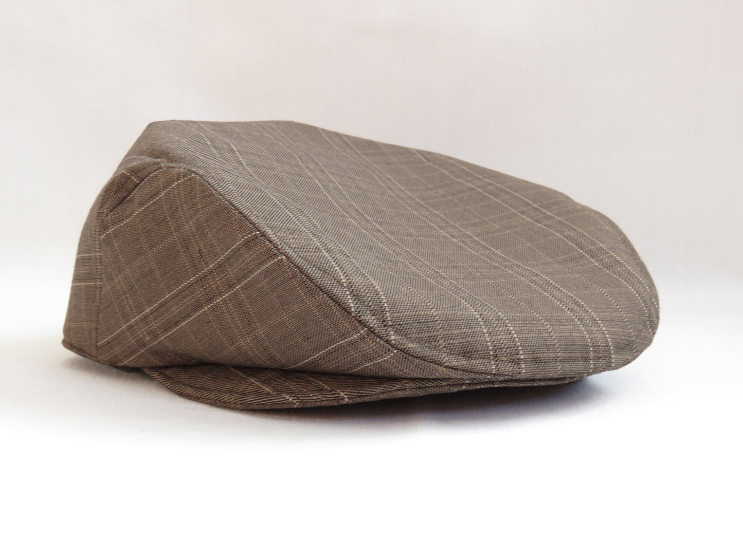 Chapeau Gavroche En Tweed Marron