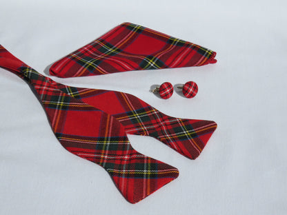 Royal Stewart Tartan Freestyle Bow Tie