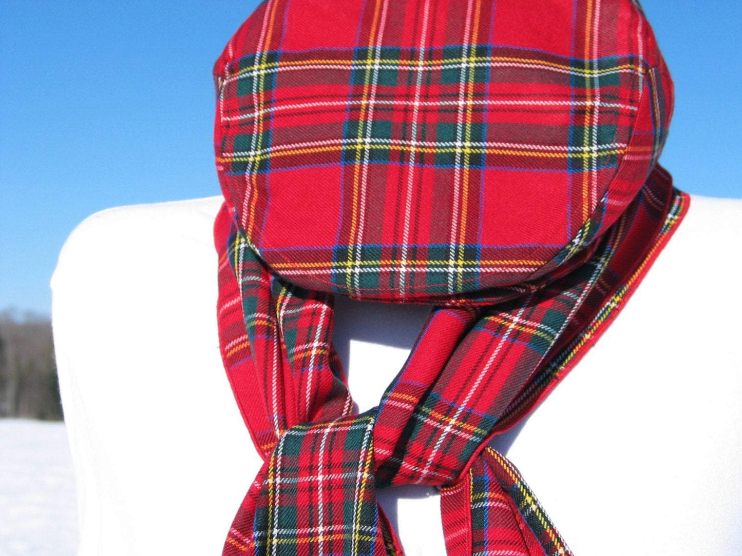 Casquette plate et écharpe Royal Stewart Tartan Newsboy