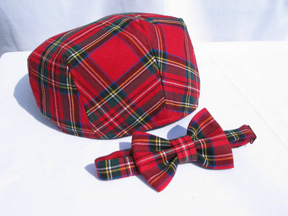 Royal Stewart Tartan Suspenders Bowtie