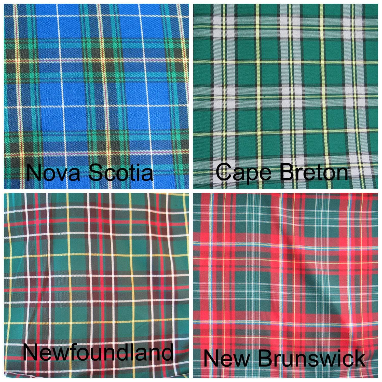 Set Canadian Provincial Tartan Fabric By The Yard-Taylors Tartans