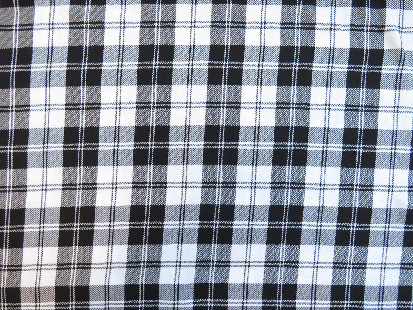 White Menzies Tartan Fabric-Taylors Tartans