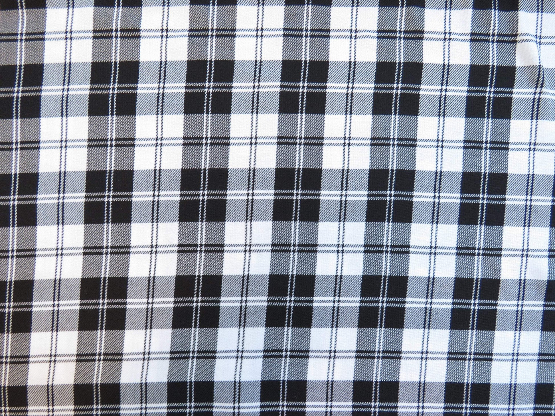 White Menzies Tartan Fabric-Taylors Tartans