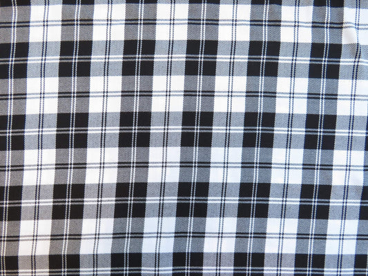 White Menzies Tartan Fabric-Taylors Tartans