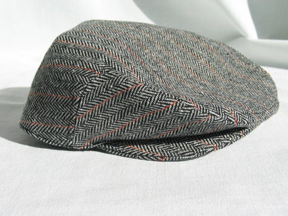 Wool Herringbone Flat Cap Suspender Bow Tie-Taylors Tartans